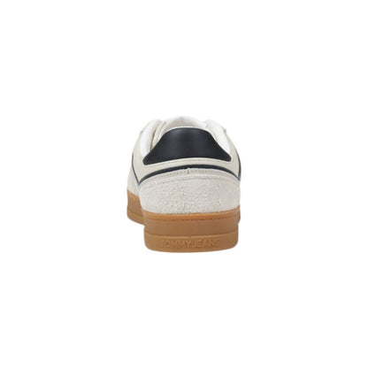 Tommy Hilfiger Jeans Cream Leather Sneaker – EU44/US11 par Tommy Hilfiger Jeans | Disponible sur Sandy Store ByNet