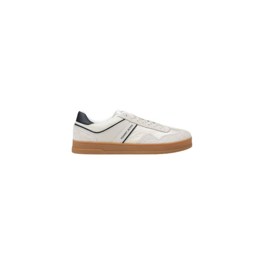 Tommy Hilfiger Jeans Cream Leather Sneaker – EU44/US11 par Tommy Hilfiger Jeans | Disponible sur Sandy Store ByNet