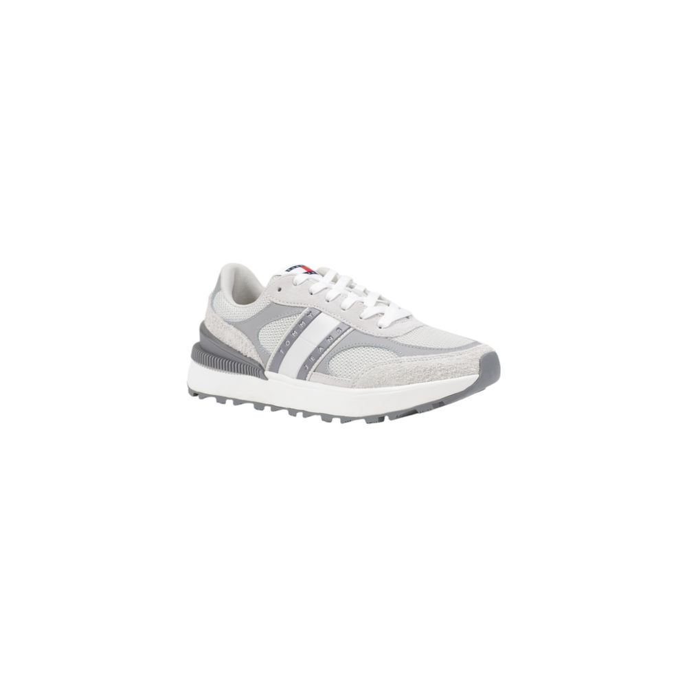 Tommy Hilfiger Jeans Gray Suede Leather Sneaker – EU38/US8 par Tommy Hilfiger Jeans | Disponible sur Sandy Store ByNet