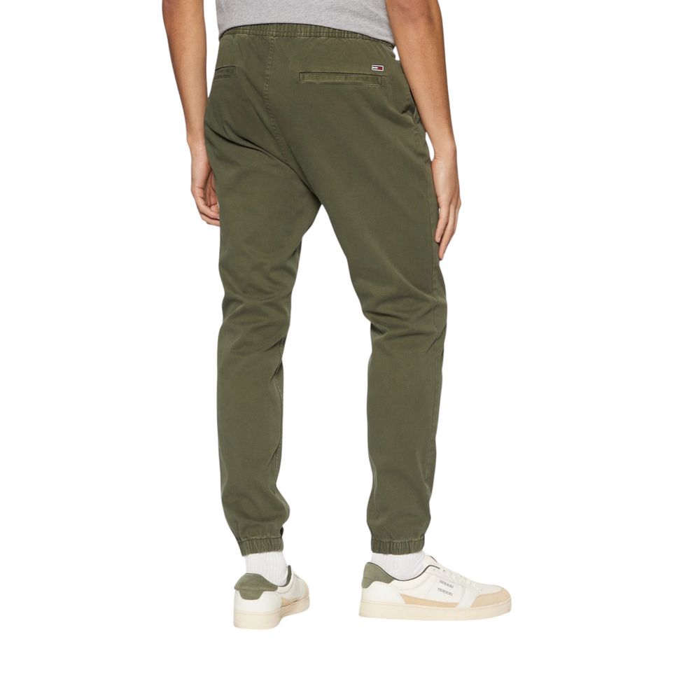 Tommy Hilfiger Jeans Green Cotton Pant – W32 | L32 par Tommy Hilfiger Jeans | Disponible sur Sandy Store ByNet
