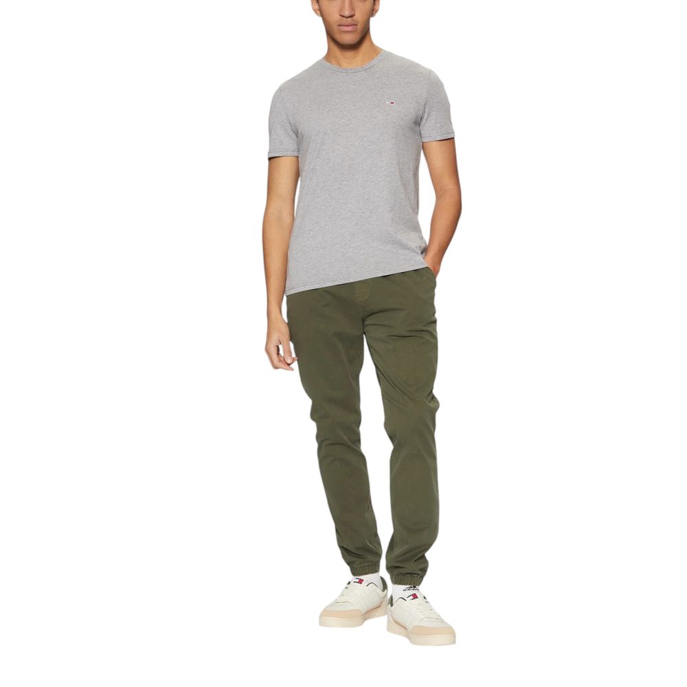 Tommy Hilfiger Jeans Green Cotton Pant – W32 | L32 par Tommy Hilfiger Jeans | Disponible sur Sandy Store ByNet