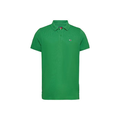 Tommy Hilfiger Jeans Green Cotton Polo Shirt – IT46 | M par Tommy Hilfiger Jeans | Disponible sur Sandy Store ByNet