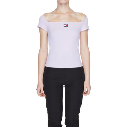 Tommy Hilfiger Jeans Purple Recycled Polyester Tops & T-Shirt - Sandy Store ByNet