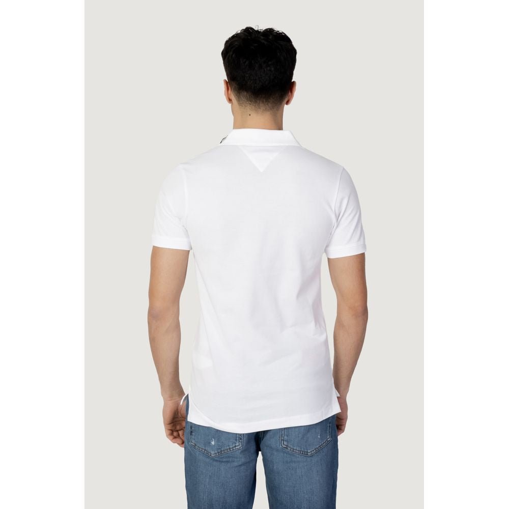Tommy Hilfiger Jeans White Cotton Polo Shirt – IT44 | S par Tommy Hilfiger Jeans | Disponible sur Sandy Store ByNet