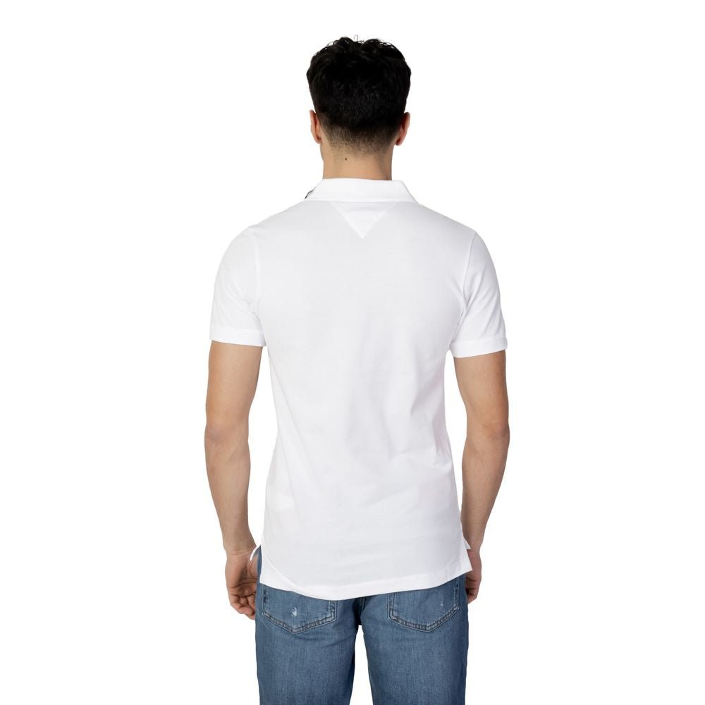 Tommy Hilfiger Jeans White Cotton Polo Shirt – IT44 | S par Tommy Hilfiger Jeans | Disponible sur Sandy Store ByNet
