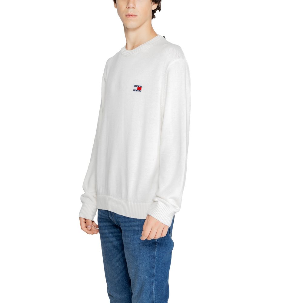 Tommy Hilfiger Jeans White Recycled Polyester Sweater - Sandy Store ByNet