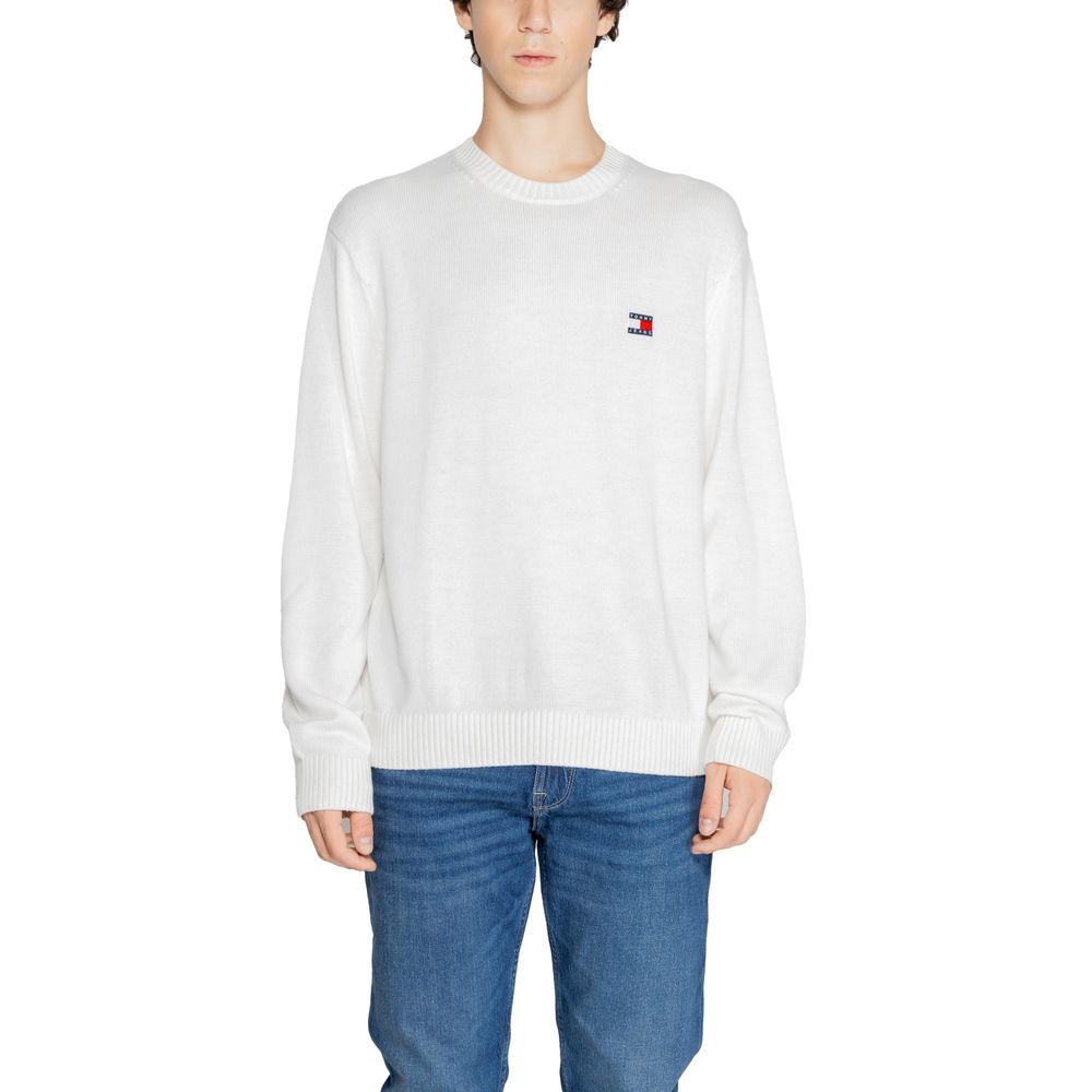 Tommy Hilfiger Jeans White Recycled Polyester Sweater - Sandy Store ByNet