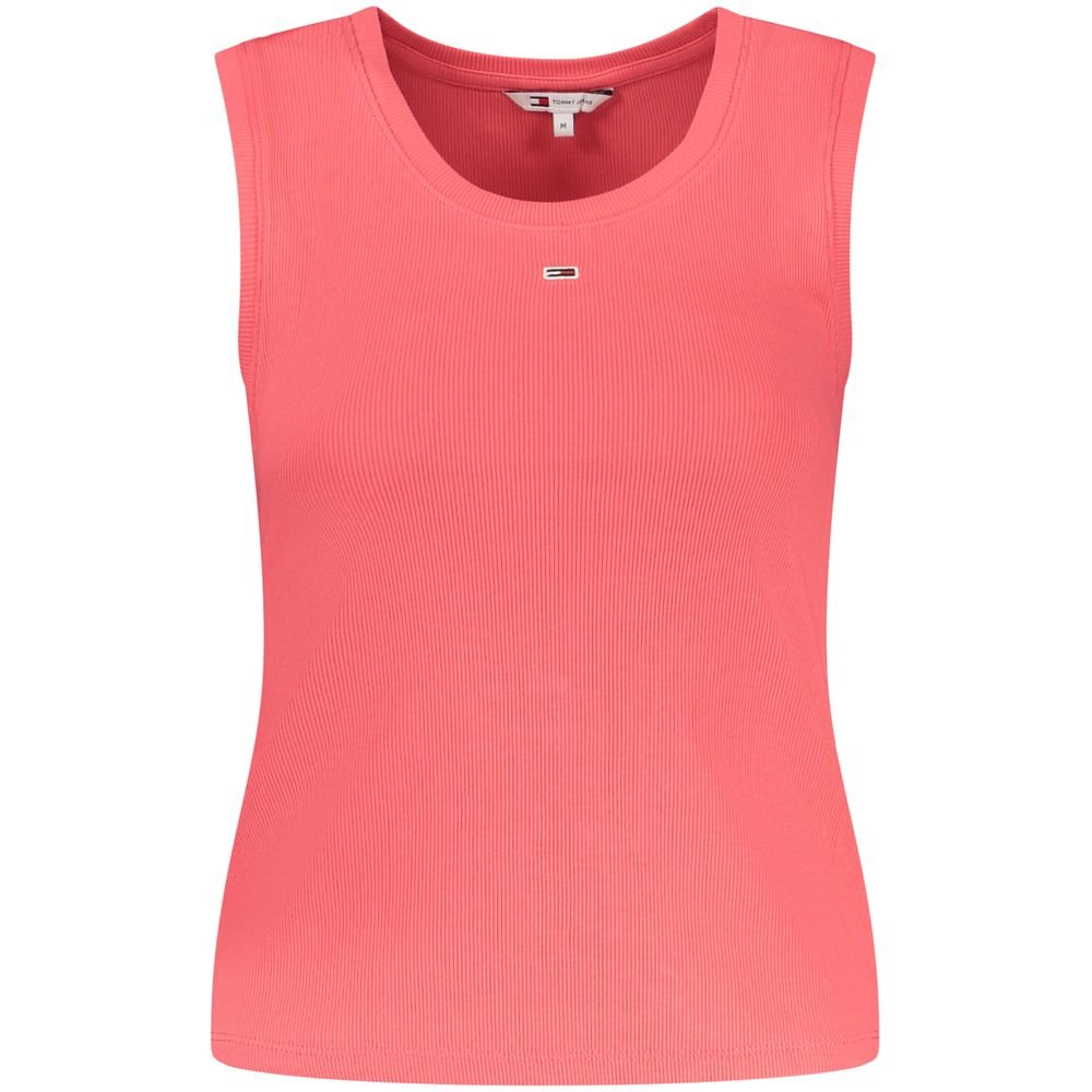 Tommy Hilfiger Pink Cotton Tank Top – XS par Tommy Hilfiger | Disponible sur Sandy Store ByNet