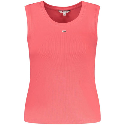 Tommy Hilfiger Pink Cotton Tank Top – XS par Tommy Hilfiger | Disponible sur Sandy Store ByNet