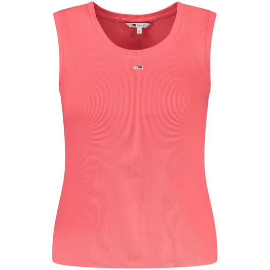 Tommy Hilfiger Pink Cotton Tank Top – XS par Tommy Hilfiger | Disponible sur Sandy Store ByNet