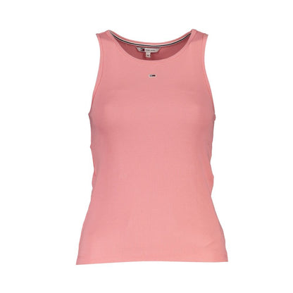 Tommy Hilfiger Pink Cotton Tank Top – XS par Tommy Hilfiger | Disponible sur Sandy Store ByNet