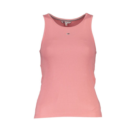 Tommy Hilfiger Pink Cotton Tank Top – XS par Tommy Hilfiger | Disponible sur Sandy Store ByNet