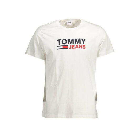Tommy Hilfiger White Cotton T-Shirt – S par Tommy Hilfiger | Disponible sur Sandy Store ByNet