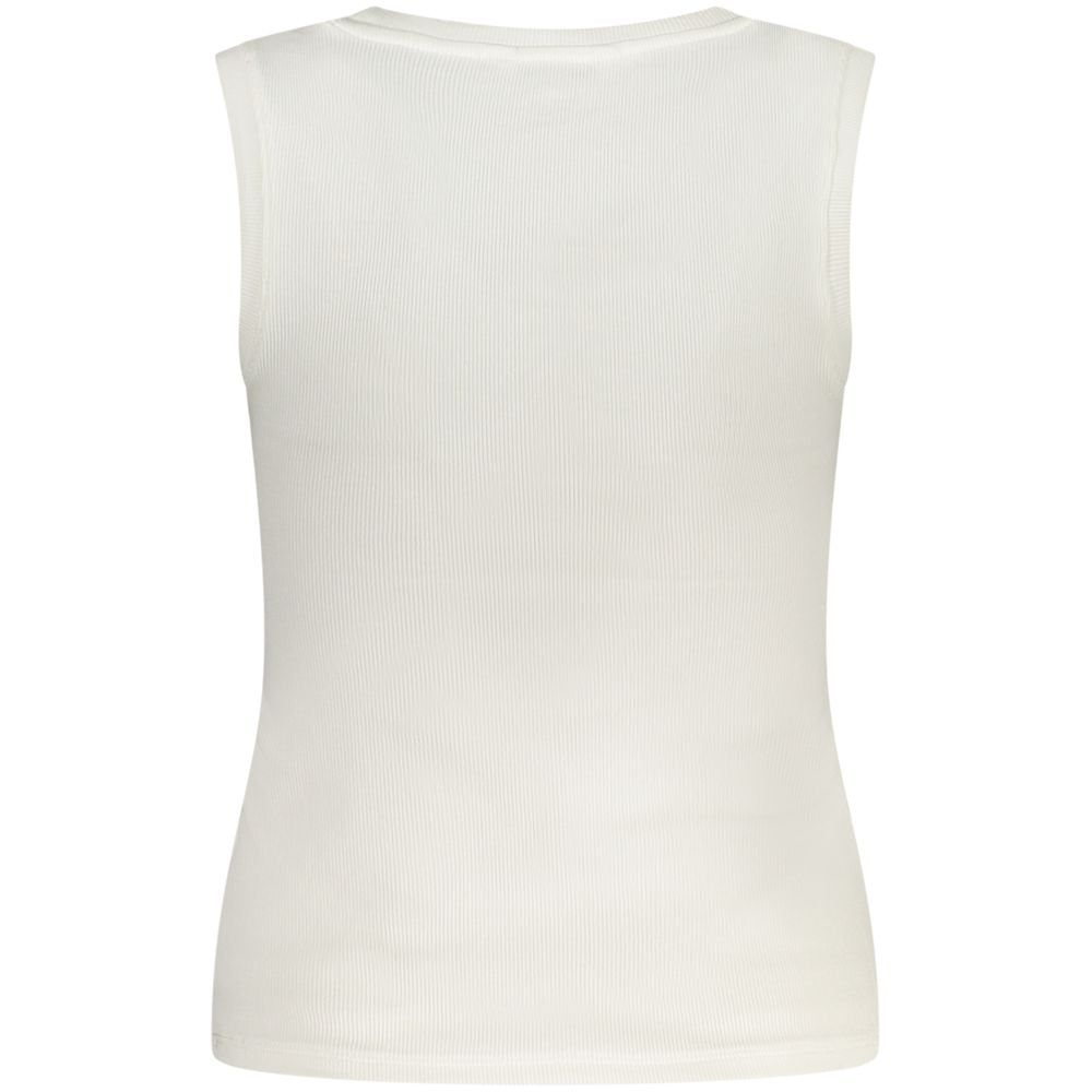 Tommy Hilfiger White Cotton Tank Top – XS par Tommy Hilfiger | Disponible sur Sandy Store ByNet