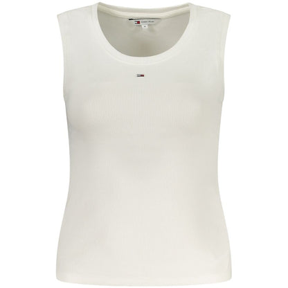 Tommy Hilfiger White Cotton Tank Top – XS par Tommy Hilfiger | Disponible sur Sandy Store ByNet