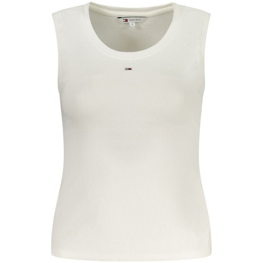 Tommy Hilfiger White Cotton Tank Top – XS par Tommy Hilfiger | Disponible sur Sandy Store ByNet