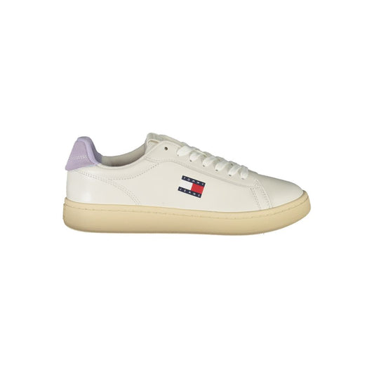 Tommy Hilfiger White Leather Women Sneaker – EU36/US6 par Tommy Hilfiger | Disponible sur Sandy Store ByNet
