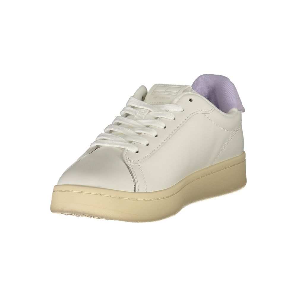 Tommy Hilfiger White Leather Women Sneaker – EU36/US6 par Tommy Hilfiger | Disponible sur Sandy Store ByNet