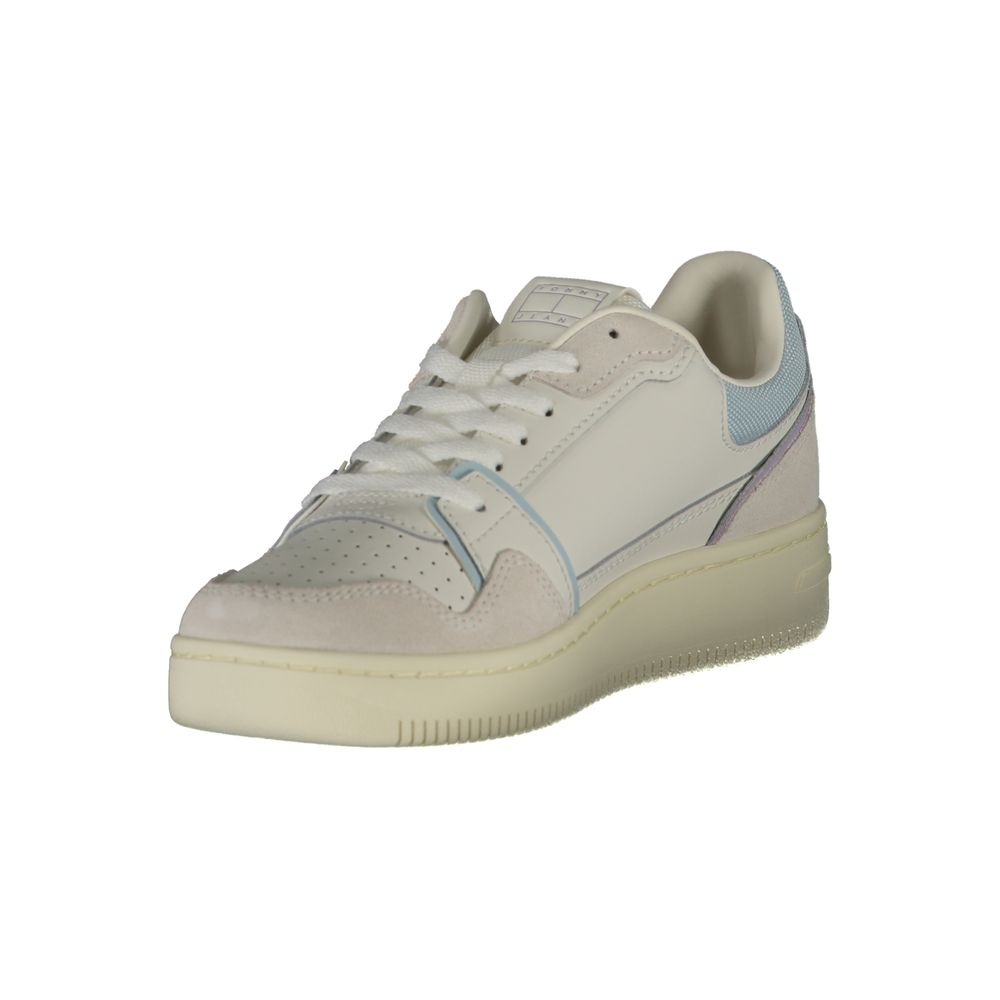 Tommy Hilfiger White Leather Women Sneaker – EU36/US6 par Tommy Hilfiger | Disponible sur Sandy Store ByNet