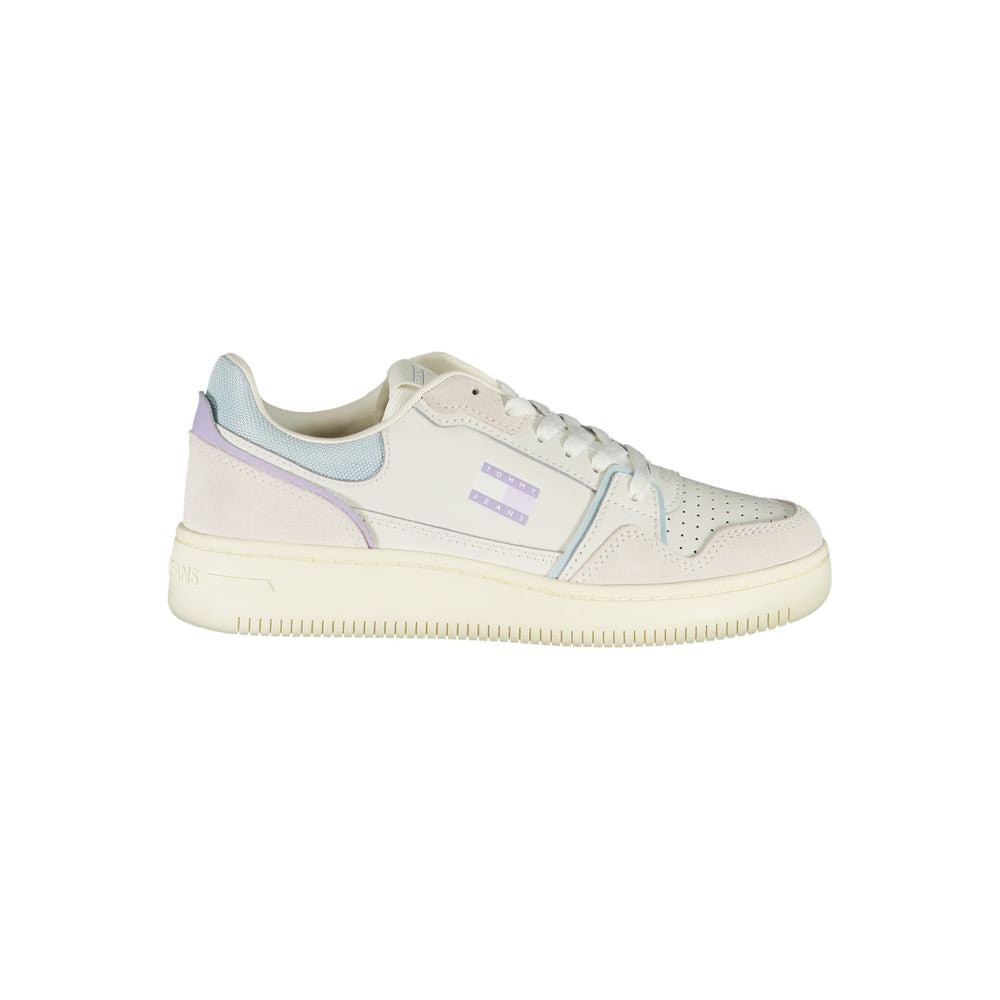 Tommy Hilfiger White Leather Women Sneaker – EU36/US6 par Tommy Hilfiger | Disponible sur Sandy Store ByNet