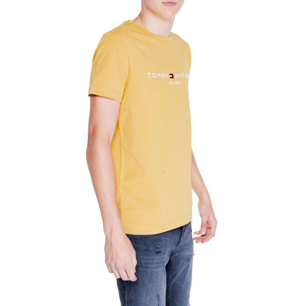 Tommy Hilfiger Yellow Cotton T-Shirt - Sandy Store ByNet