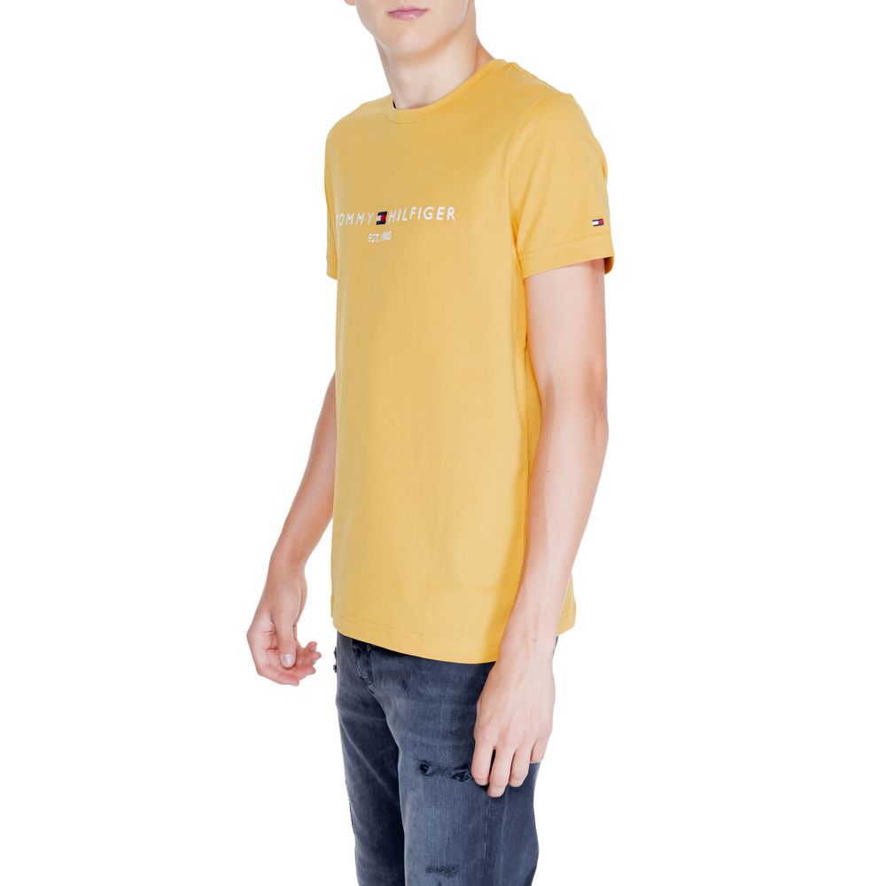 Tommy Hilfiger Yellow Cotton T-Shirt - Sandy Store ByNet