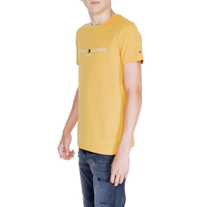 Tommy Hilfiger Yellow Cotton T-Shirt - Sandy Store ByNet