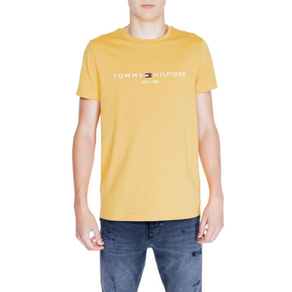Tommy Hilfiger Yellow Cotton T-Shirt - Sandy Store ByNet