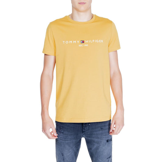Tommy Hilfiger Yellow Cotton T-Shirt - Sandy Store ByNet