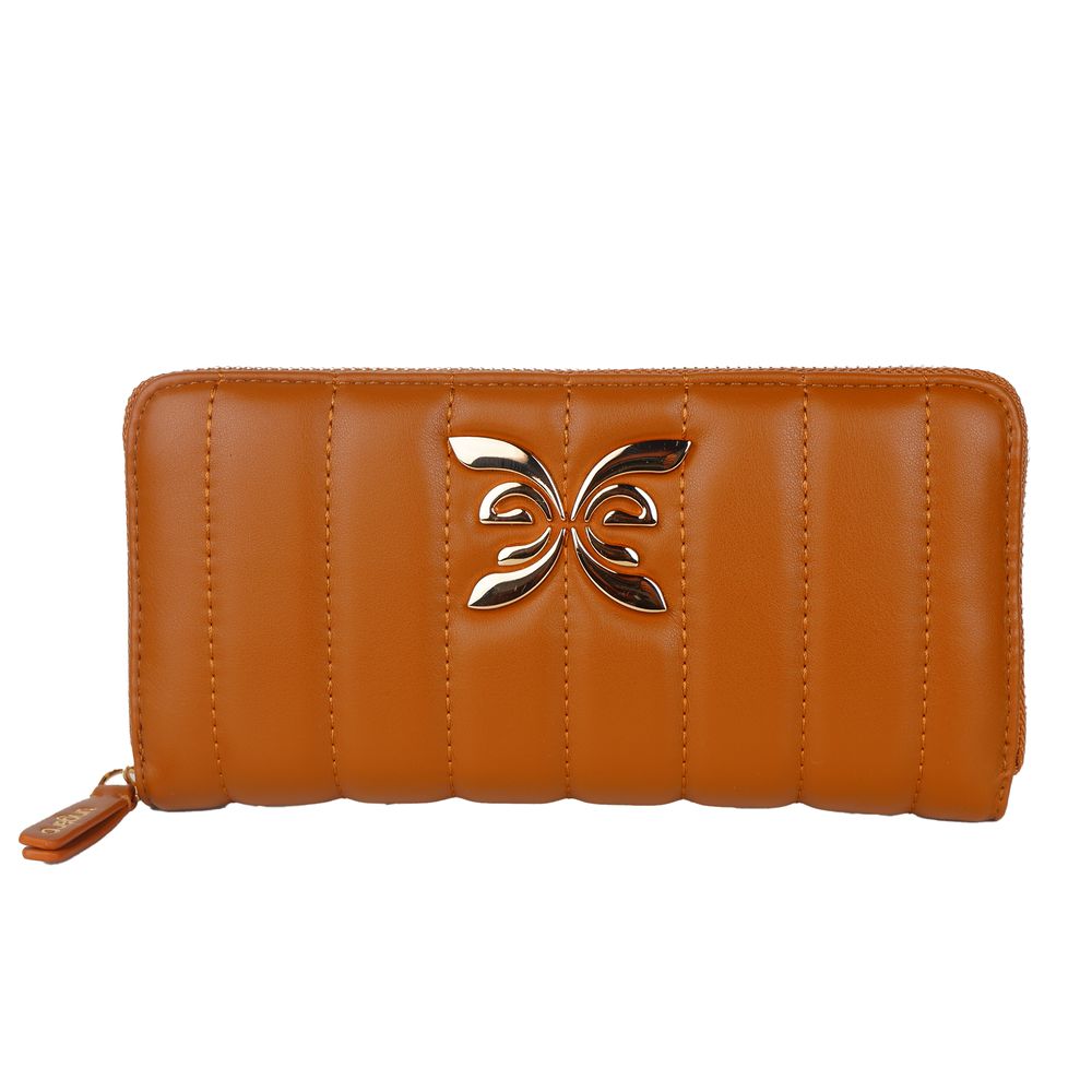 Ungaro Chic Quilted Faux Leather Wallet in Brown - Sandy Store ByNet