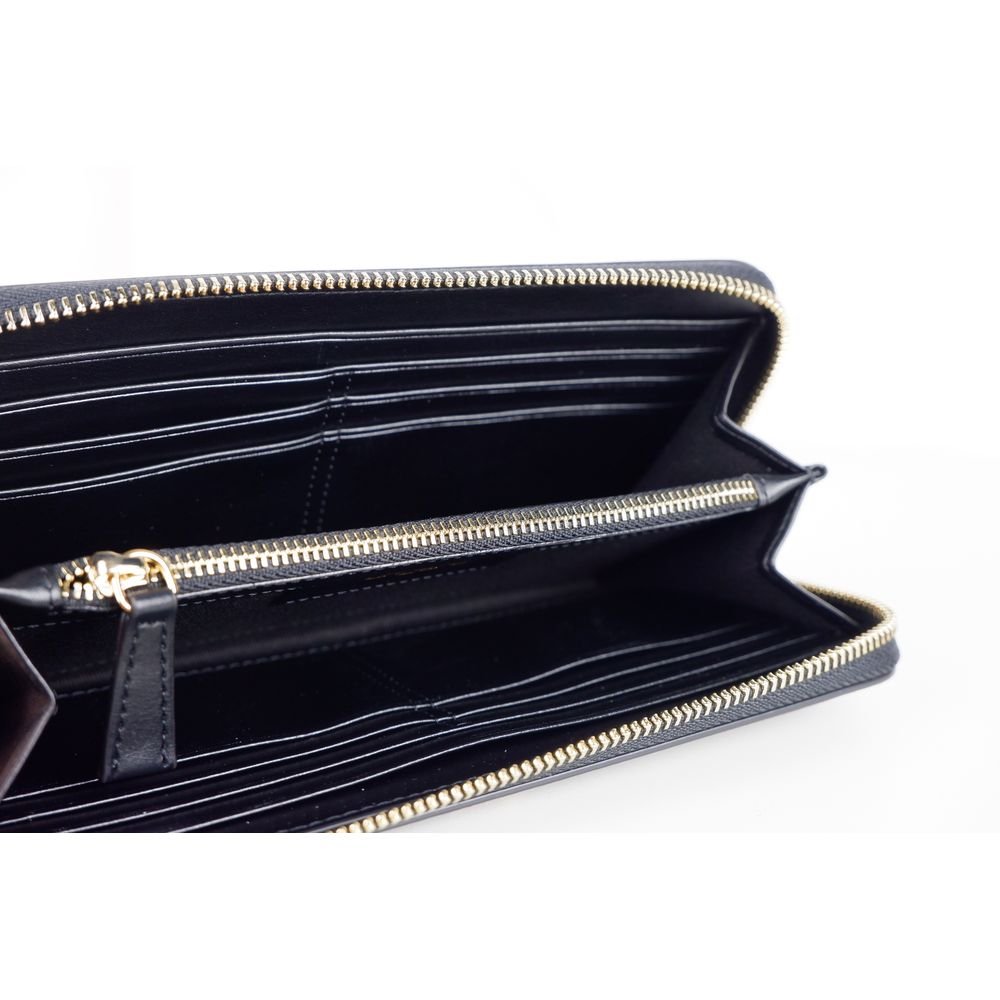 Ungaro Elegant Leather Zippered Wallet in Classic Black - Sandy Store ByNet