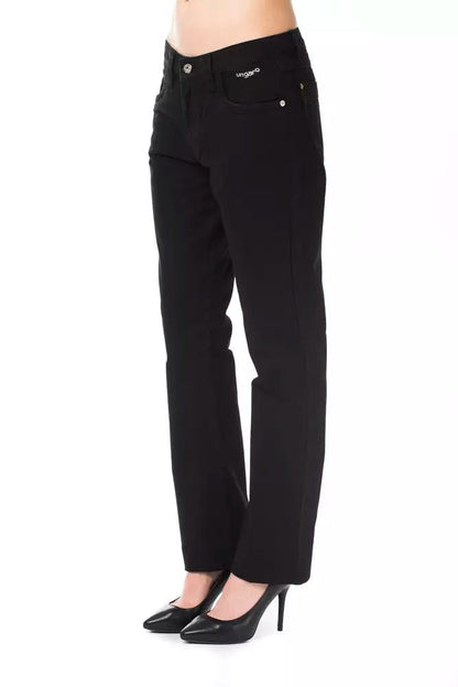 Ungaro Fever Black Cotton Women Pants - Sandy Store ByNet