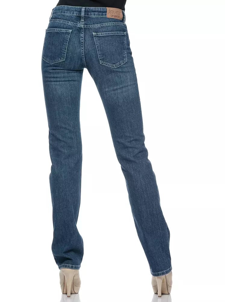Ungaro Fever Blue Cotton Women Jeans - Sandy Store ByNet