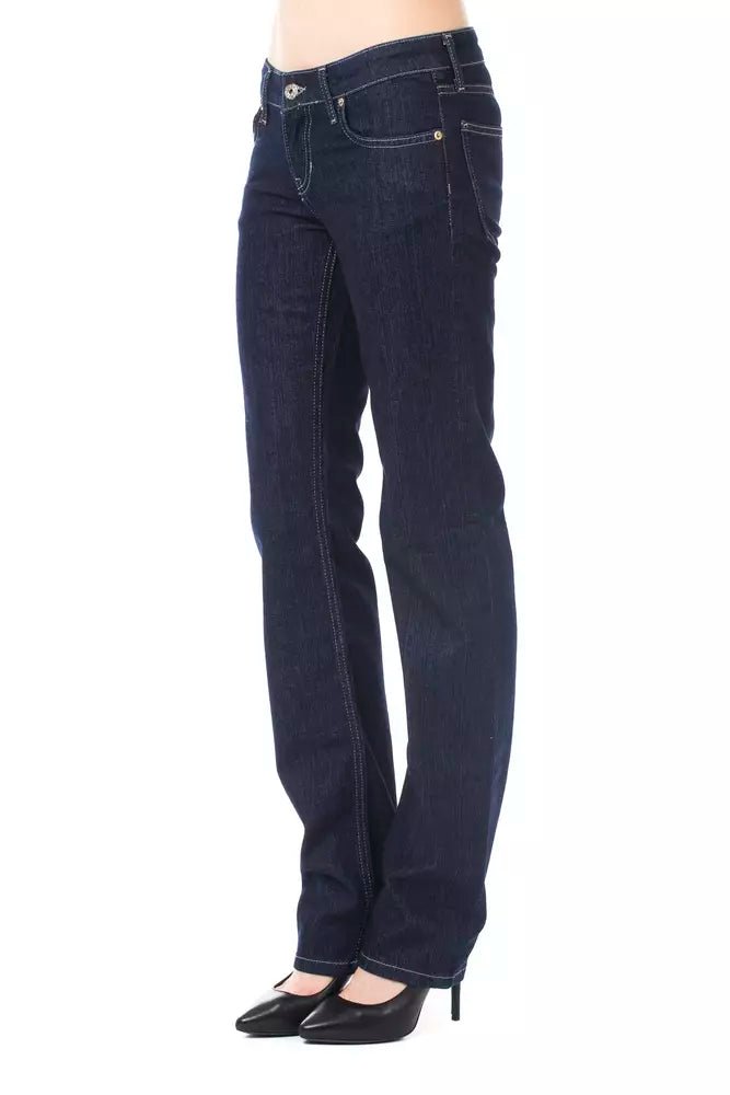 Ungaro Fever Blue Cotton Women Jeans - Sandy Store ByNet