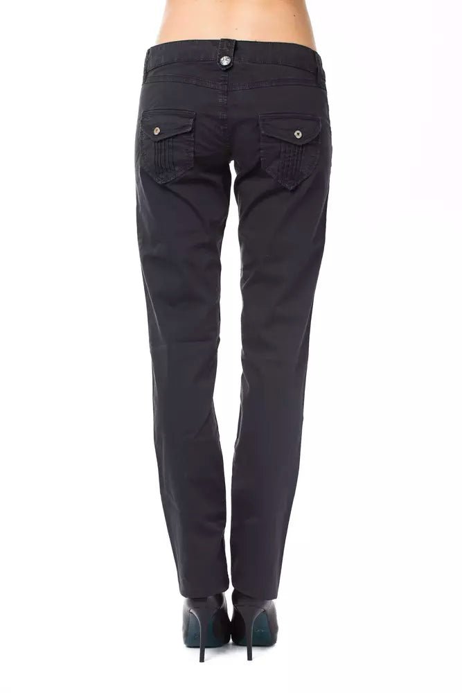 Ungaro Fever Blue Cotton Women Pant - Sandy Store ByNet