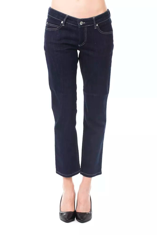 Ungaro Fever Blue Cotton Women's Capri Jeans - Sandy Store ByNet