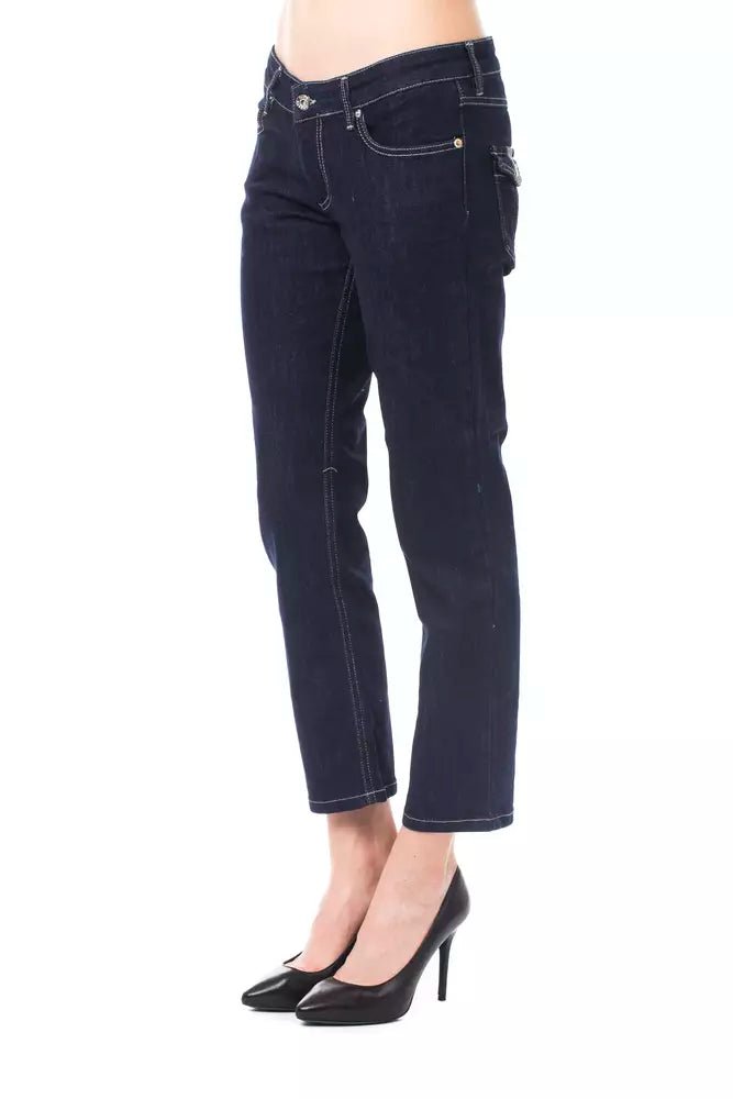 Ungaro Fever Blue Cotton Women's Capri Jeans - Sandy Store ByNet