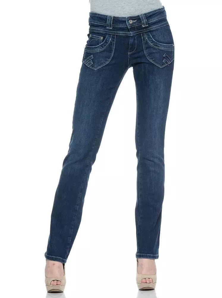 Ungaro Fever Blue Cotton Women's Jeans - Sandy Store ByNet