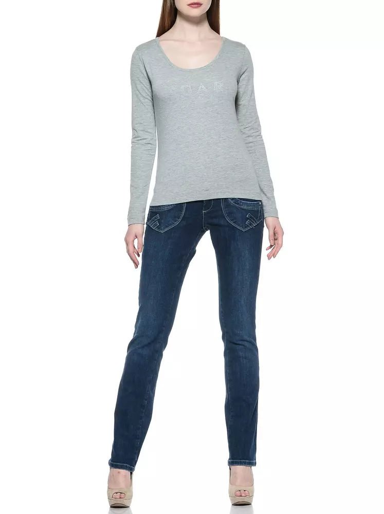 Ungaro Fever Blue Cotton Women's Jeans - Sandy Store ByNet