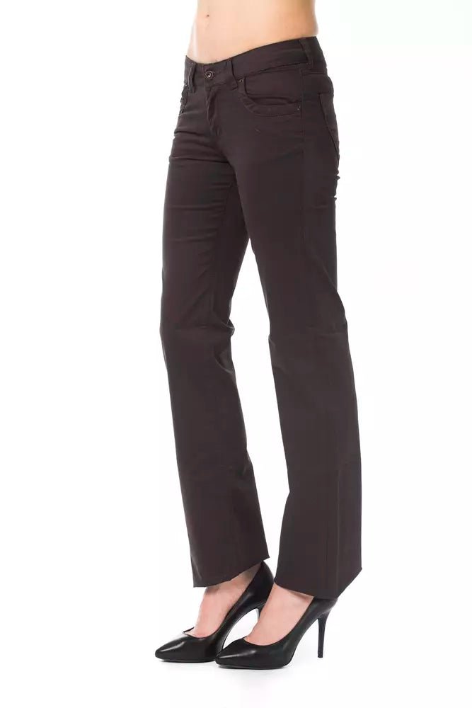 Ungaro Fever Brown Cotton Women Pants - Sandy Store ByNet