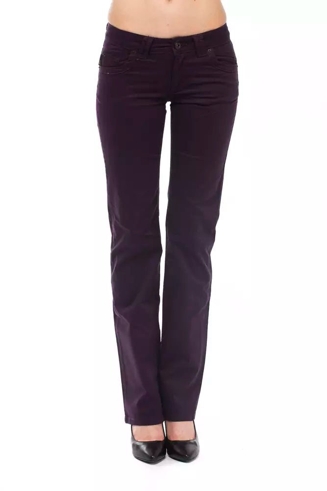 Ungaro Fever Purple Cotton Women's Pants - Sandy Store ByNet