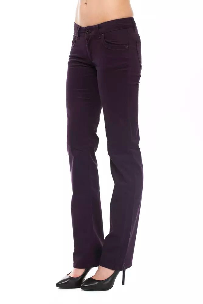 Ungaro Fever Purple Cotton Women's Pants - Sandy Store ByNet