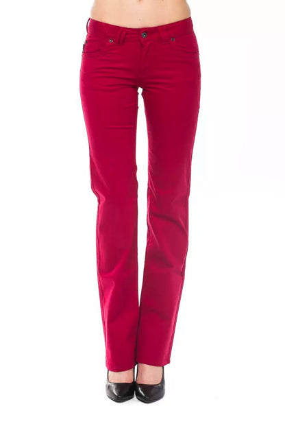 Ungaro Fever Red Cotton Women Pants - Sandy Store ByNet