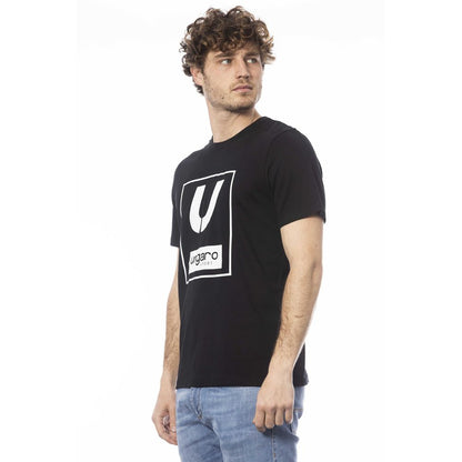Ungaro Sport Black Cotton Men T-Shirt - Sandy Store ByNet