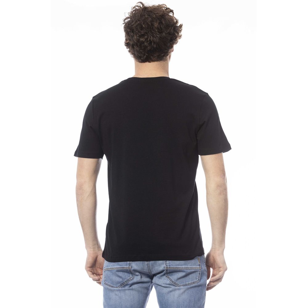 Ungaro Sport Black Cotton Men T-Shirt - Sandy Store ByNet