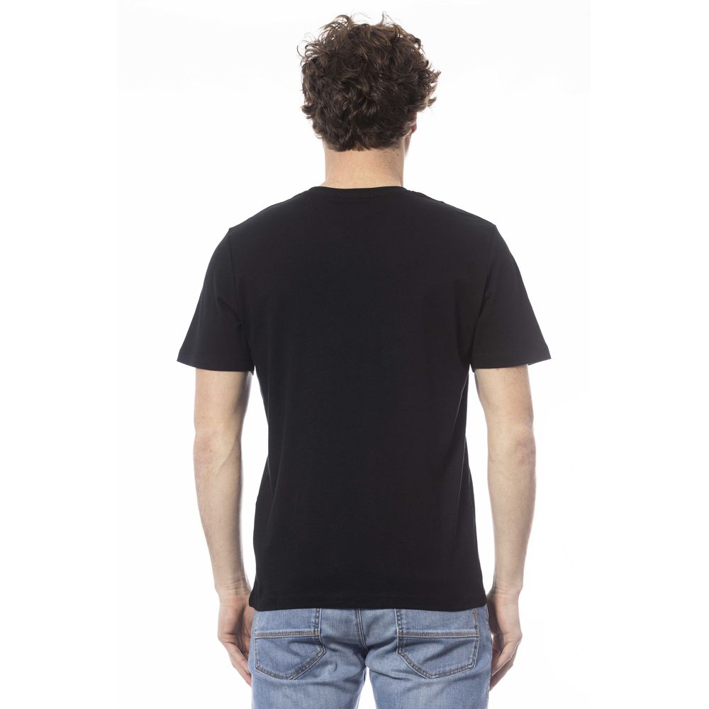 Ungaro Sport Black Cotton Men T-Shirt - Sandy Store ByNet