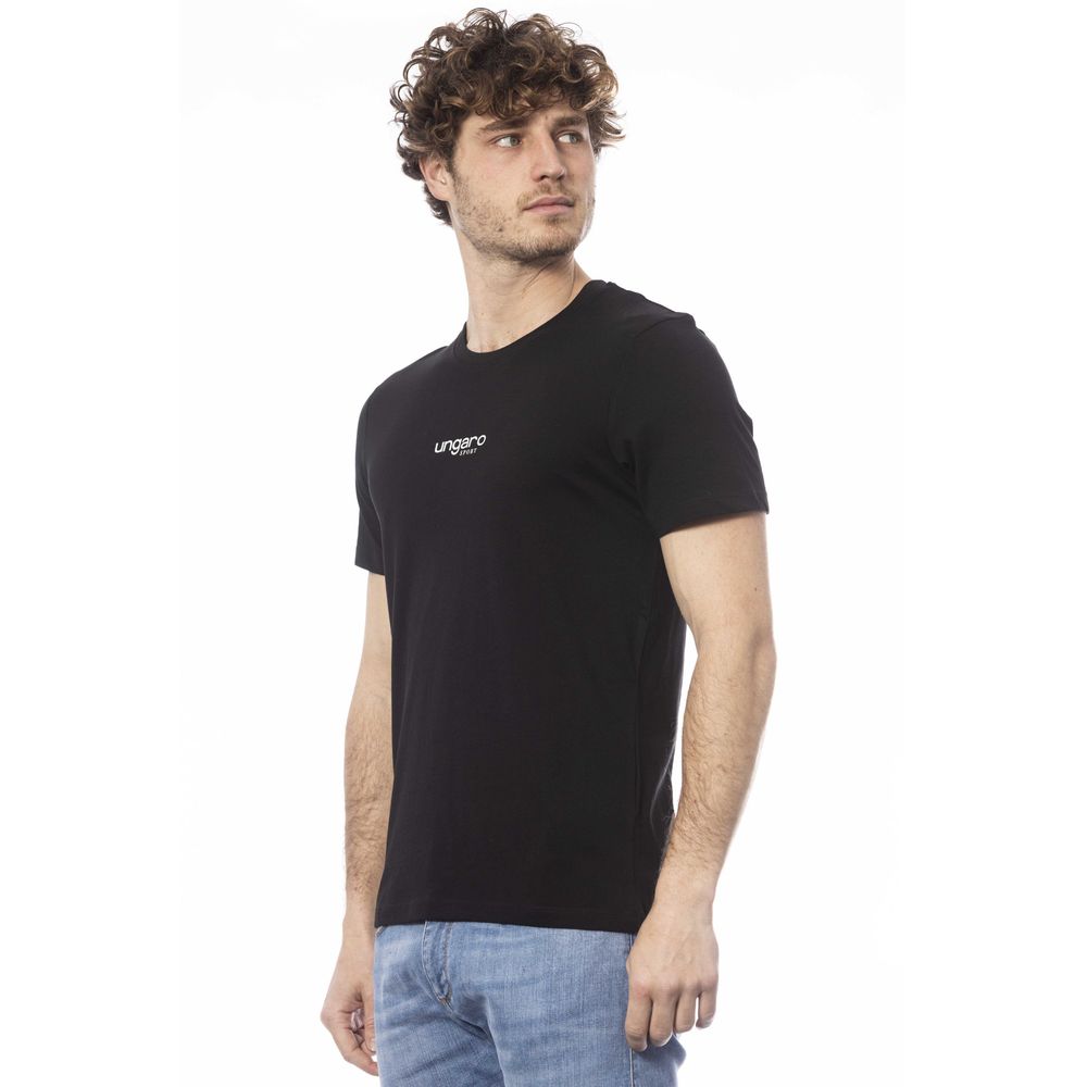 Ungaro Sport Black Cotton Men T-Shirt - Sandy Store ByNet