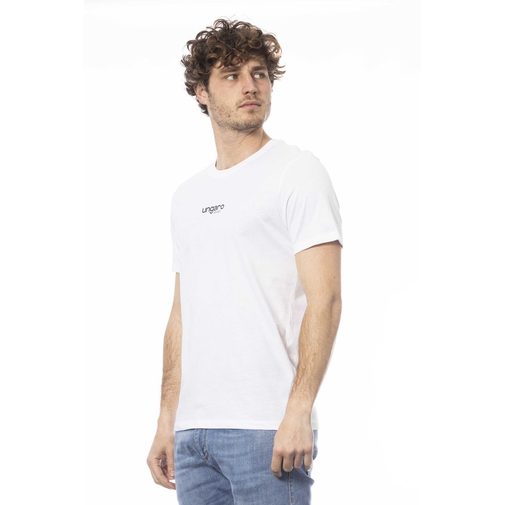 Ungaro Sport White Cotton Men T-Shirt - Sandy Store ByNet