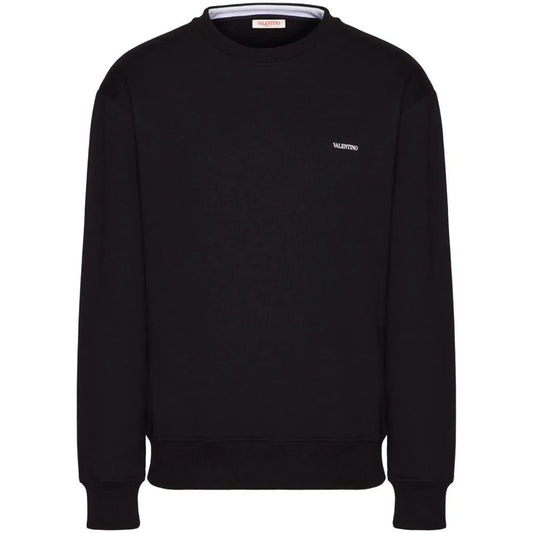 Valentino Black Cotton Sweater - Sandy Store ByNet