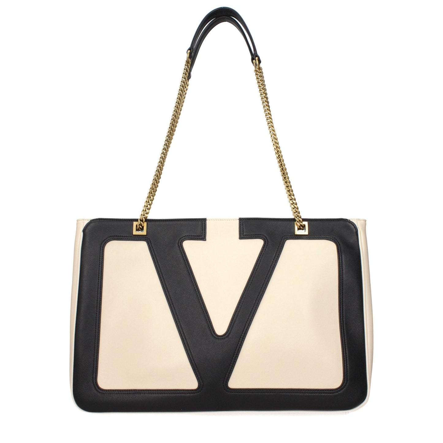 Valentino Garavani Beige Leather Shoulder Bags – par Valentino Garavani | Disponible sur Sandy Store ByNet